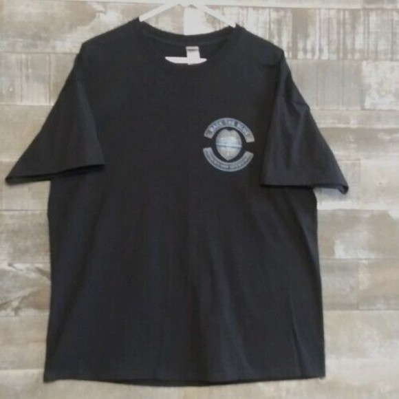 Back The Blue Protect With Honor Serve W/ Pride USA Police Men's T Shirt Size XL - Picture 2 of 8